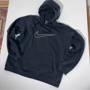 Nike Black Hoodie with Blue Nike label and embroidered Nike logo XL